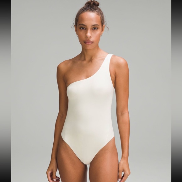 lululemon athletica Tops - Nulu Asymmetrical Bodysuit